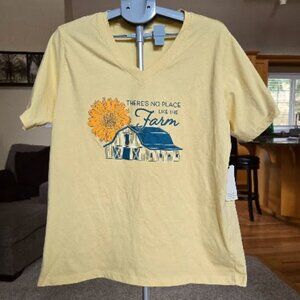 NWT Wilfull sz 2x " Theres No Place Like the Farm " shirt